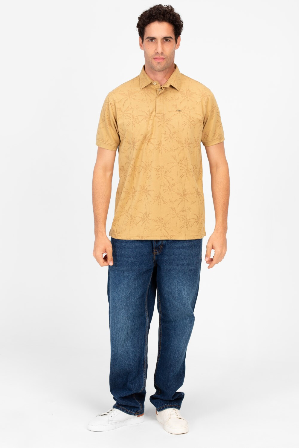 Men's Slim Fit Wooded Polo T-Shirt