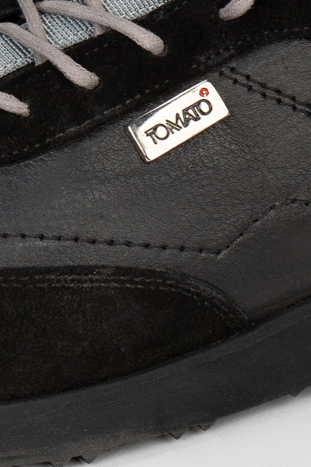 Men's Tomato Leather And Suede Lace Up Shoes