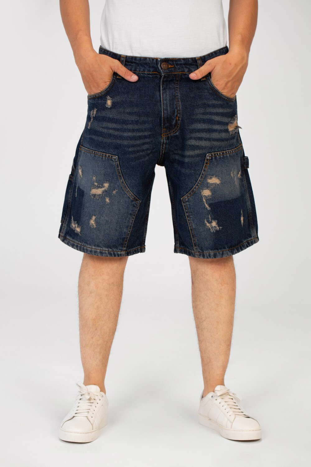 Men's High Quality Cutting Denim Short With Pockets And Modern Design