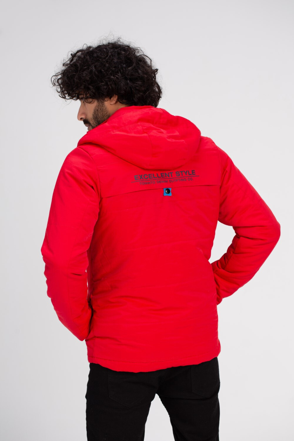 Men's Casual Full Zipper Back Printed Waterproof Basic Side Pockets Jacket With Unique Style