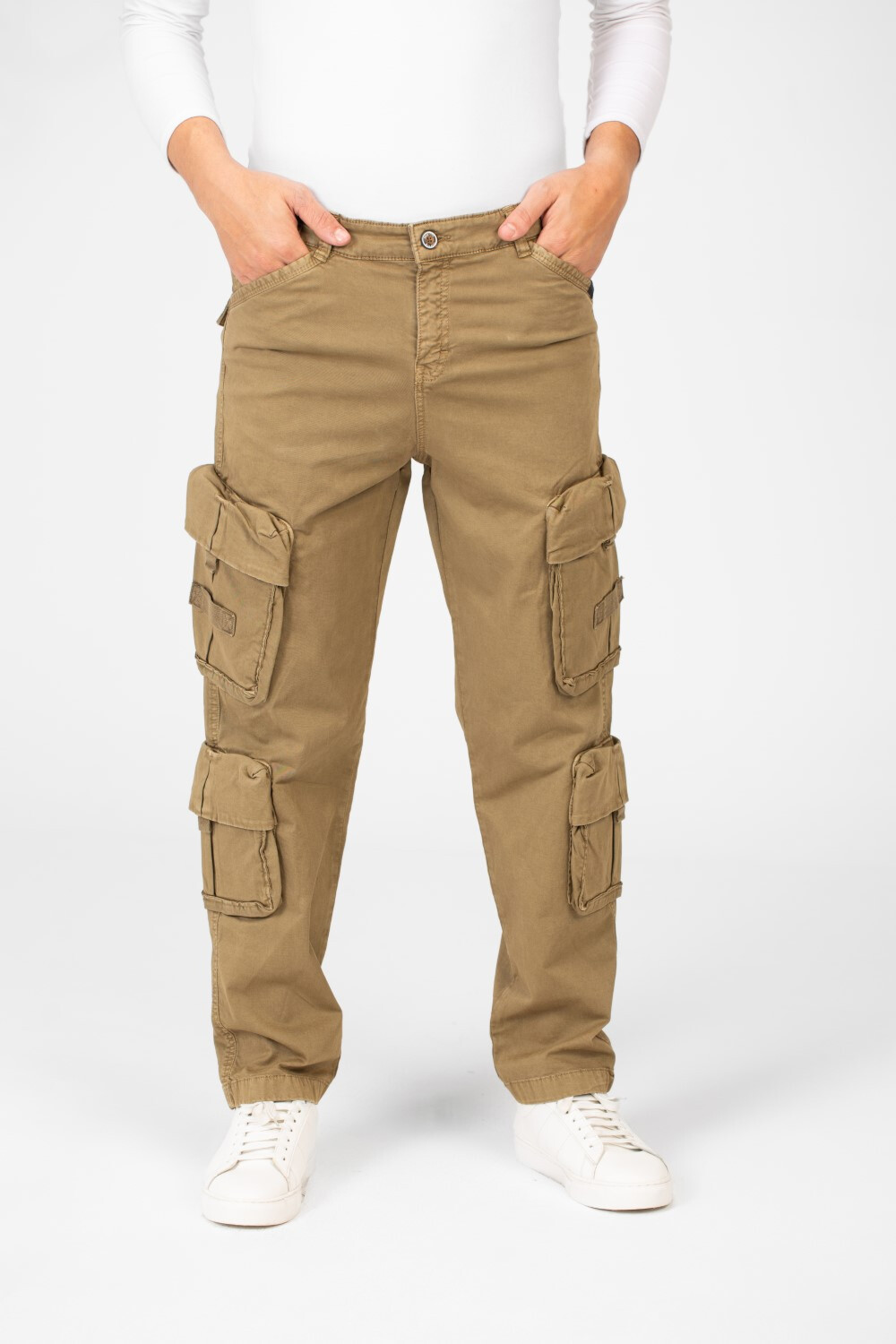 Men's Gabardine Sherwal Pants With Side Pockets