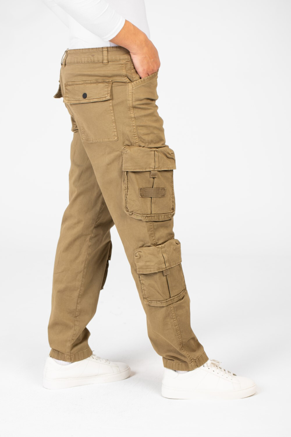 Men's Gabardine Sherwal Pants With Side Pockets