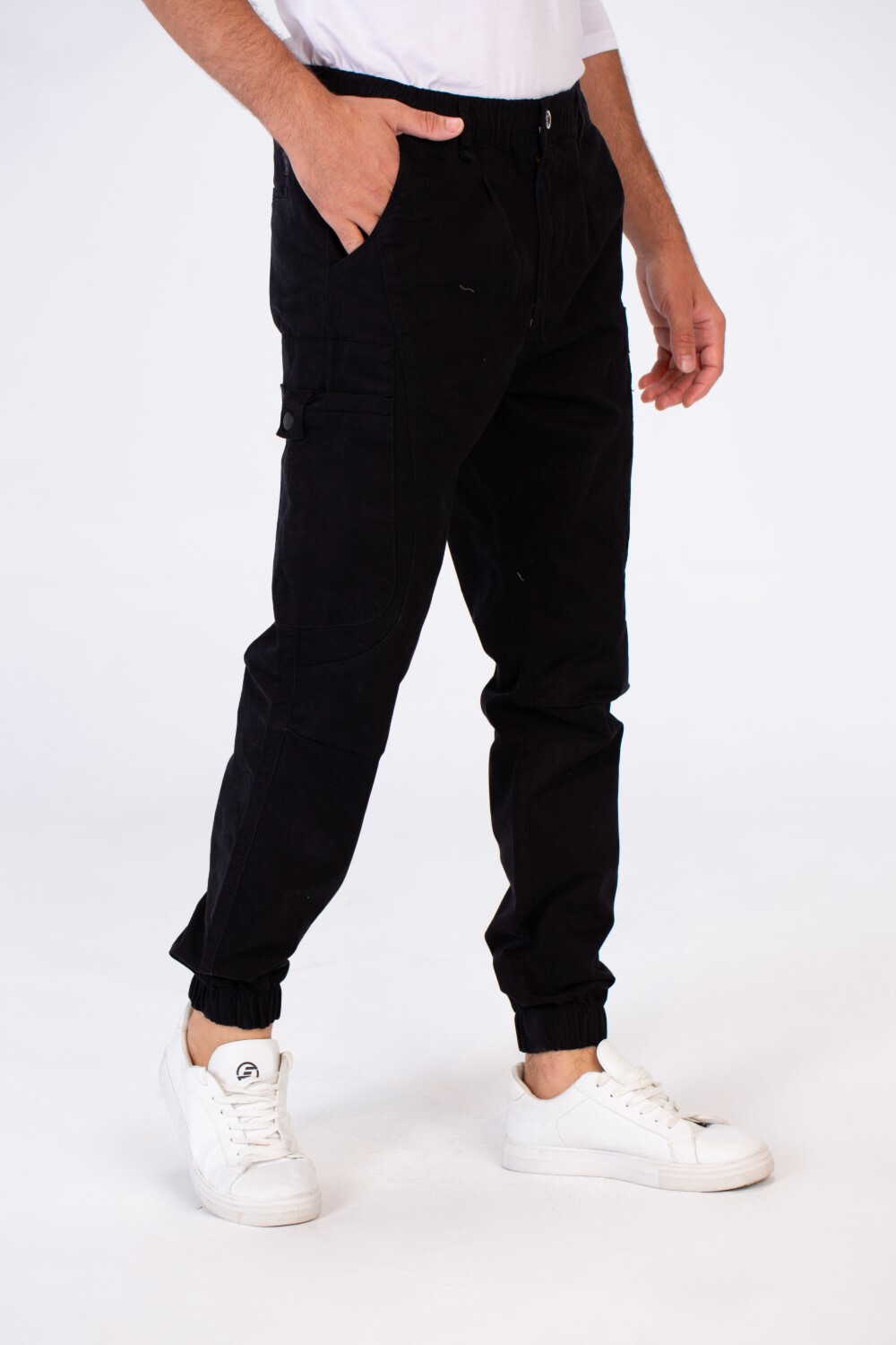 Men's Gabardine Sherwal Pants With Fashion Side Pockets