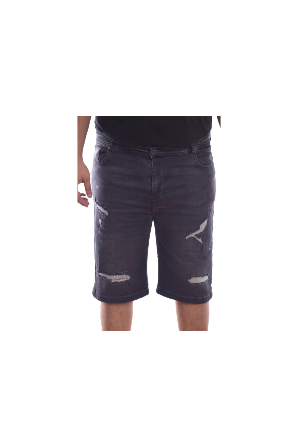 Men's Cutting Slim Fit Sustainable Jeans Big Size Shorts