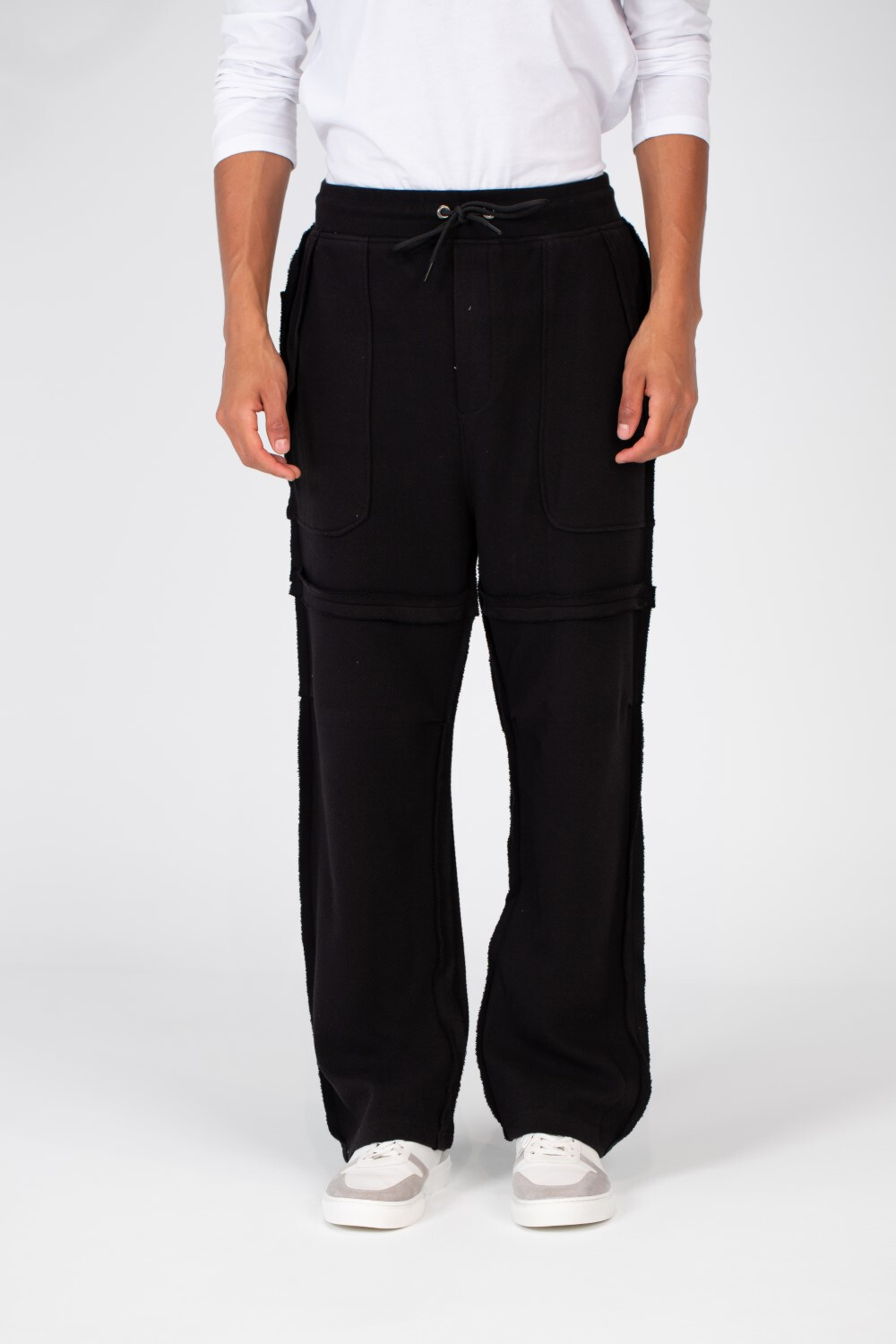 Men's Oversize Sweatpants With A Modern Fit In Melton Material