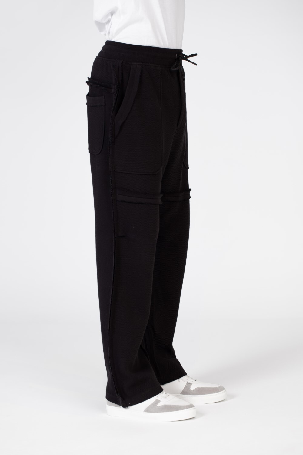 Men's Oversize Sweatpants With A Modern Fit In Melton Material