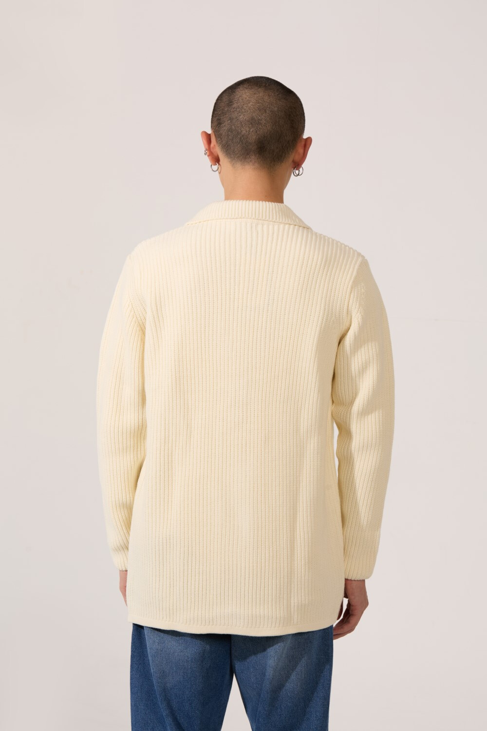 Men's Slim Fit Jumper Pullover with Front Buttons Pockets And Long Sleeves In Breathable Material