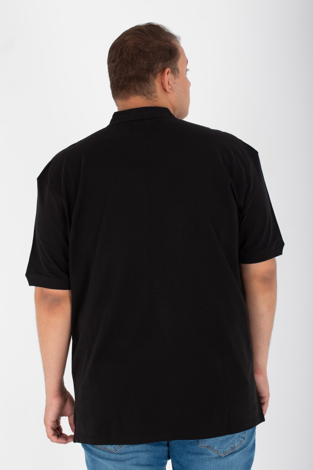 Mens Big Size Printed Polo T-shirt Half Sleeves With Buttons On The Front