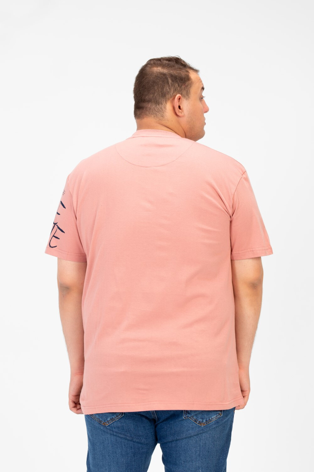 Men's Big Size Printed Round Neck Short Sleeve T-shirt