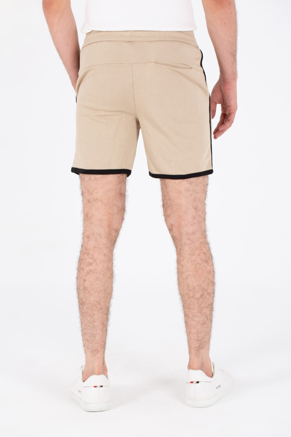 Mens Milton Short With Elastic Waistband And Front And Back Pockets