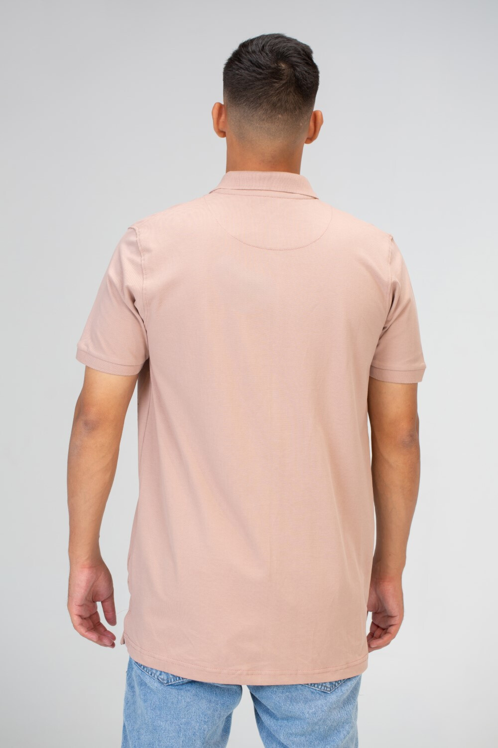 Mens Slim Fit Polo T-shirt With Half Sleeves And Front Print