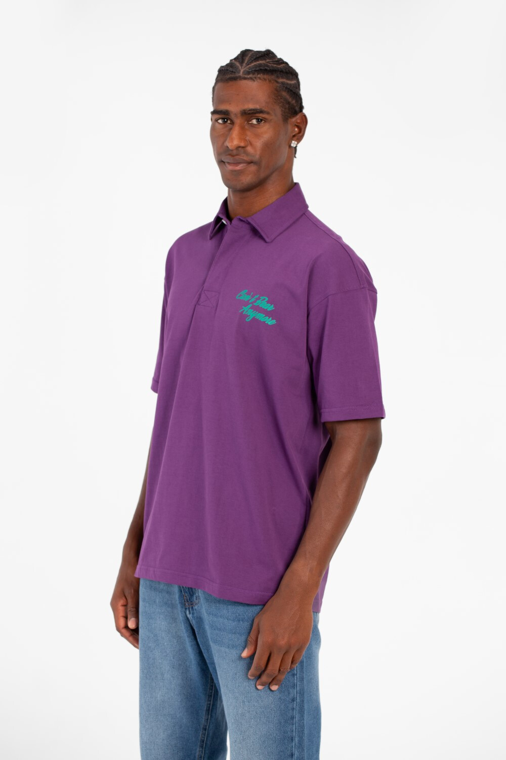 Men's Printed Regular Fit Bolivar Short Sleeve Comfortable Polo T-Shirt