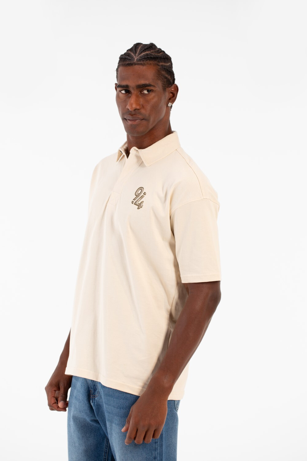 Men's Tomato Regular Fit Polo T-Shirt With Front Numbers Print Bolivar