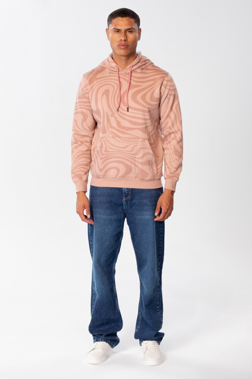 Men's Slim Fit Hoodie Sweatshirt With Full Print