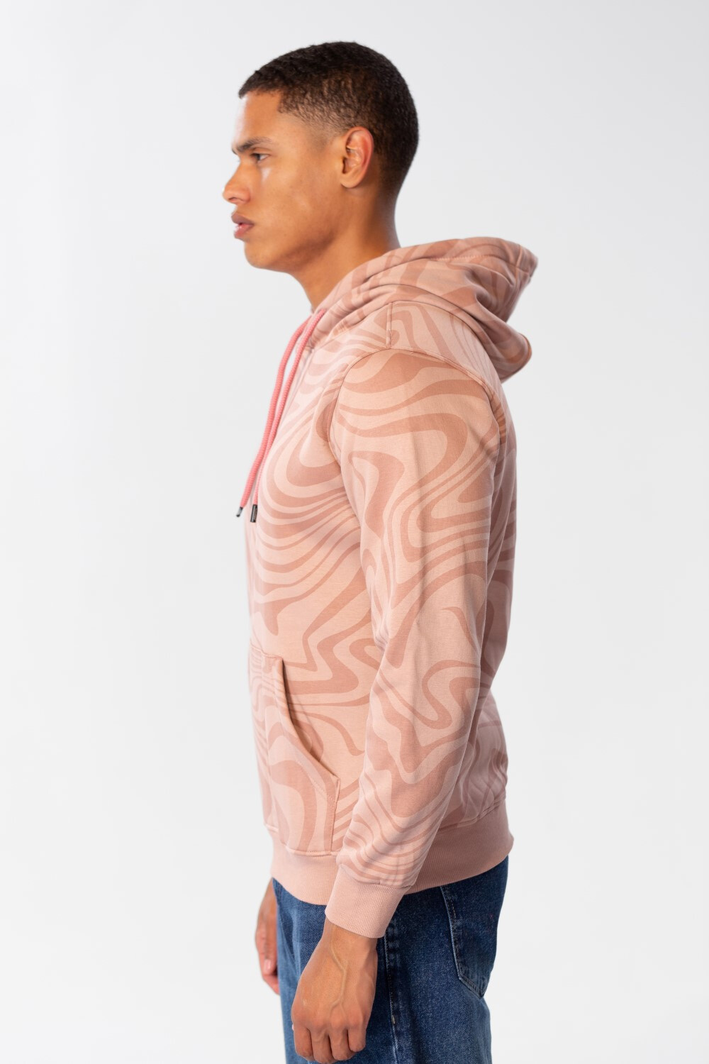 Men's Slim Fit Hoodie Sweatshirt With Full Print