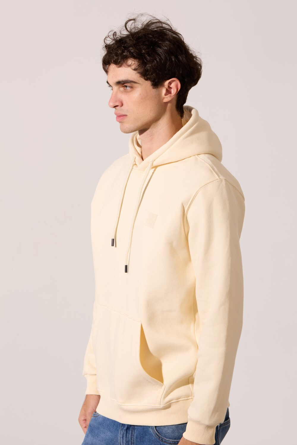Men's Slim Fit Milton Hooded Sweatshirt With A Front Kangaroo Pocket