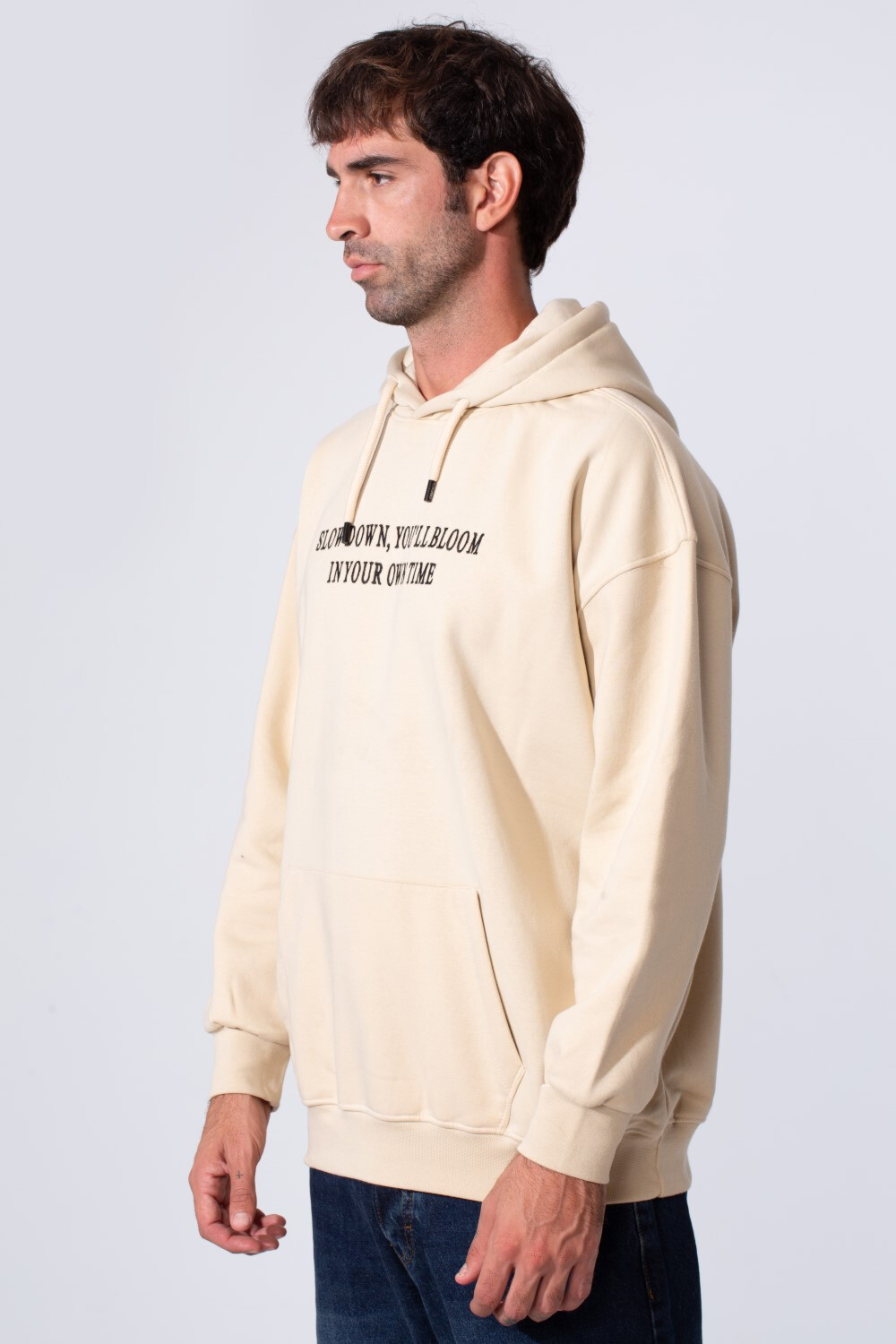 Men's Oversized Milton Printed Hoodie Sweatshirt With Front Pocket