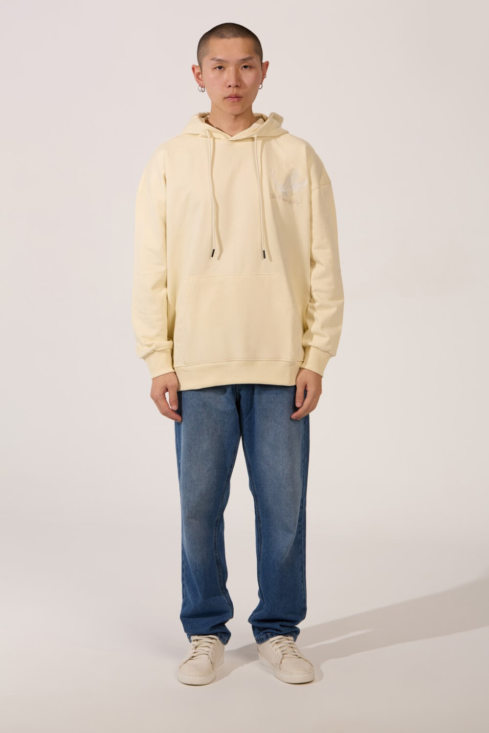 Men's Tomato Milton Regular Fit Sweatshirt With Modern Back Print Long Sleeves And Hood