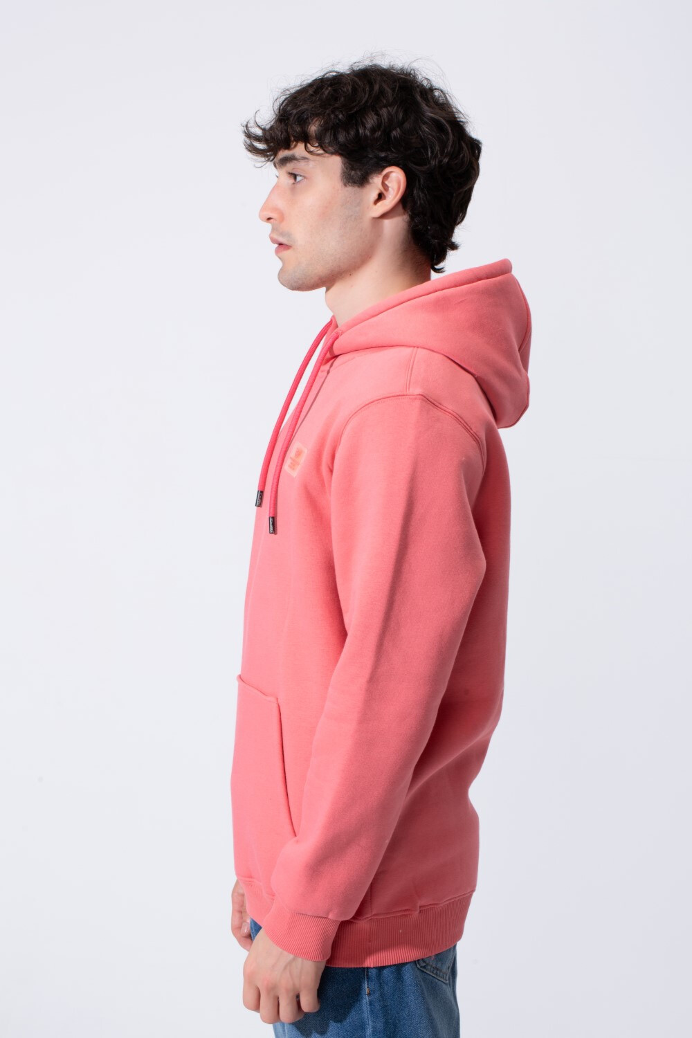 Men's Tomato Basic Slim Fit Milton Hoodie Sweatshirt With Front Pocket And Long Sleeves