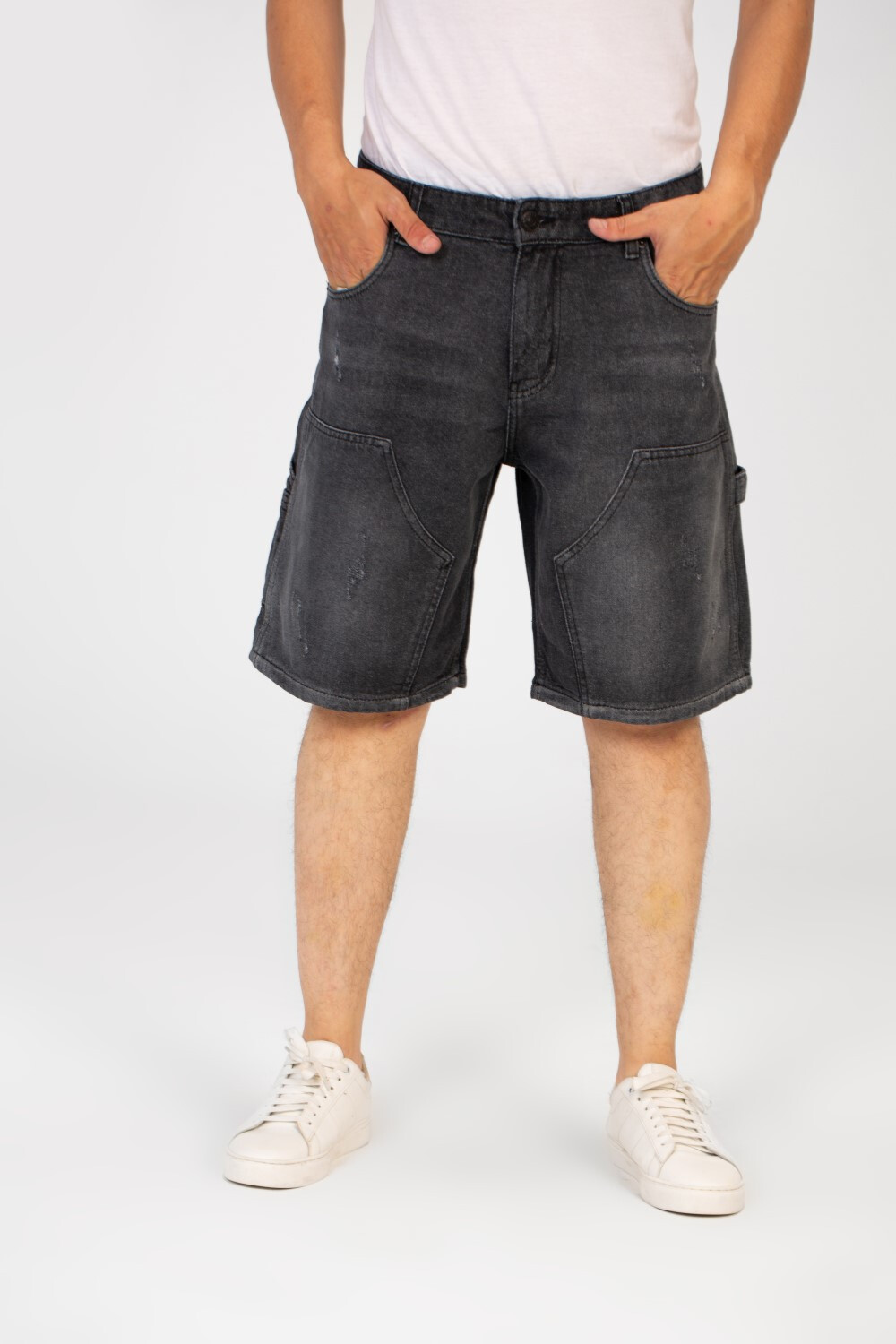 Men's Laser Jeans Modern Short With Pockets And High Quality Material