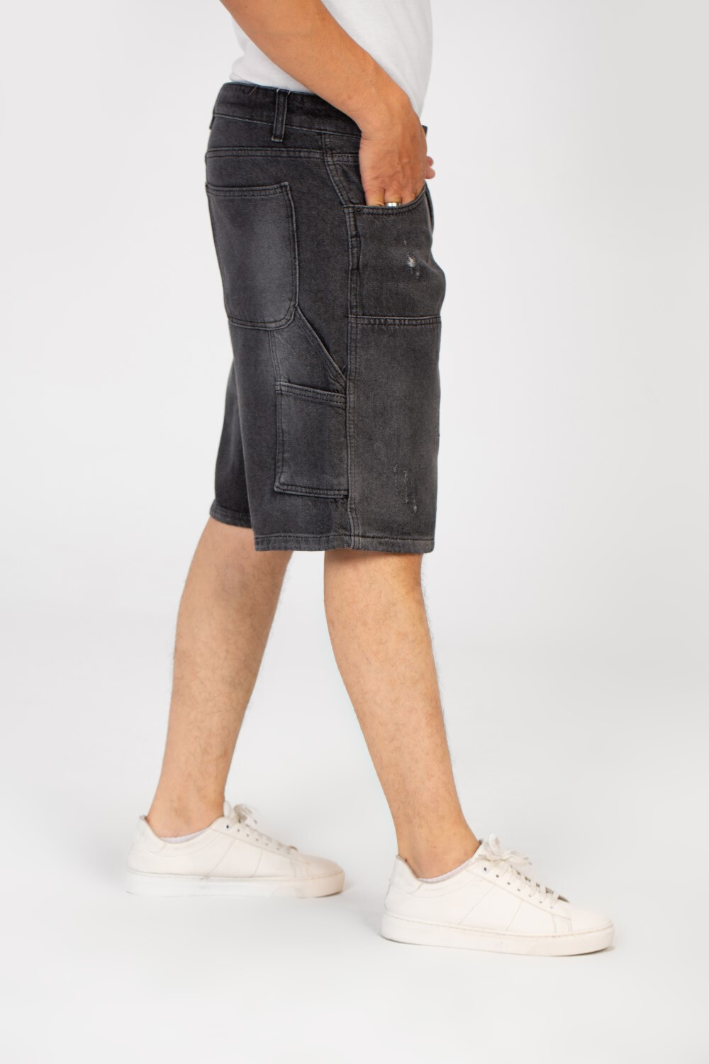 Men's Laser Jeans Modern Short With Pockets And High Quality Material