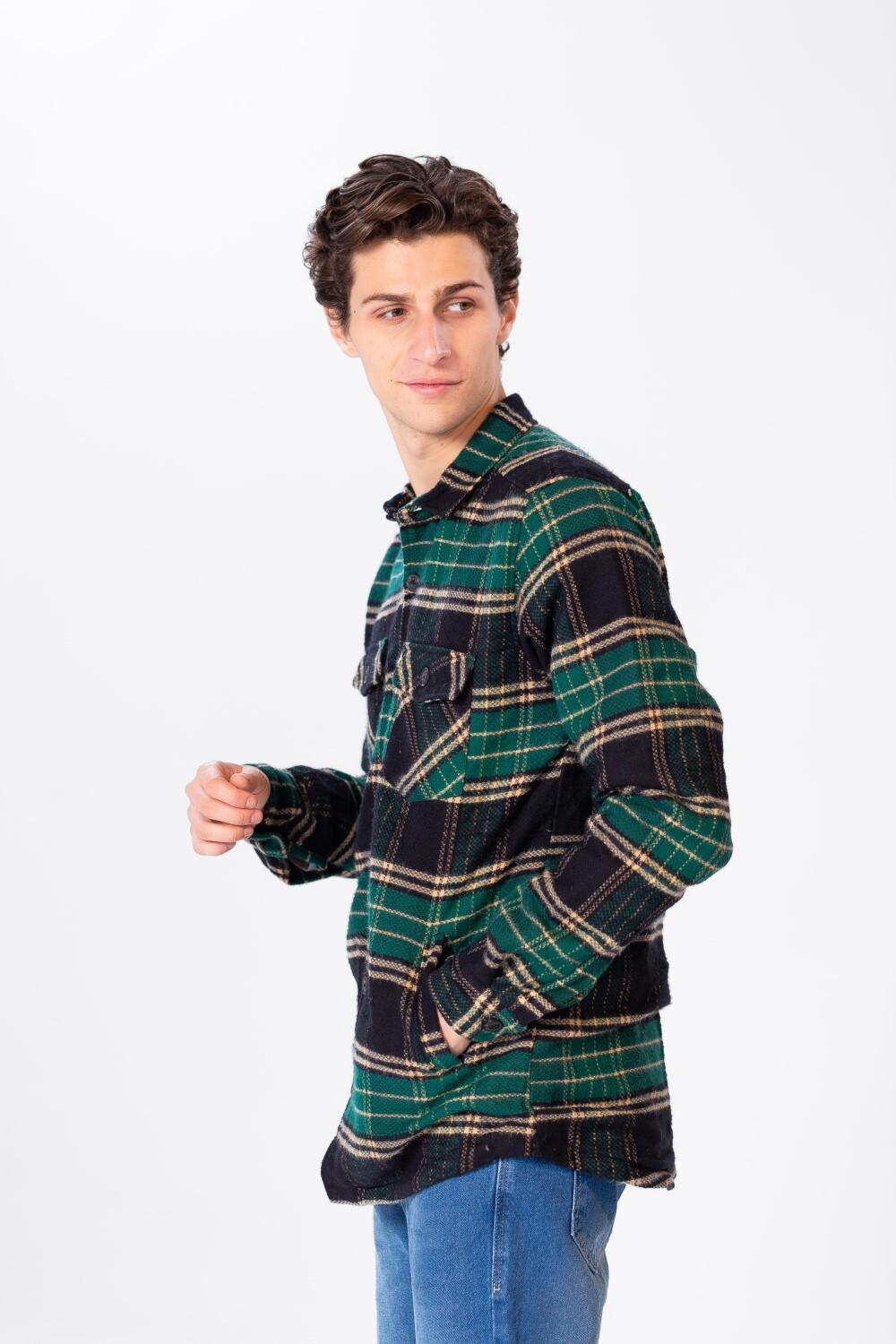 Men's Checked Regular Fit Shirt With Front Pockets