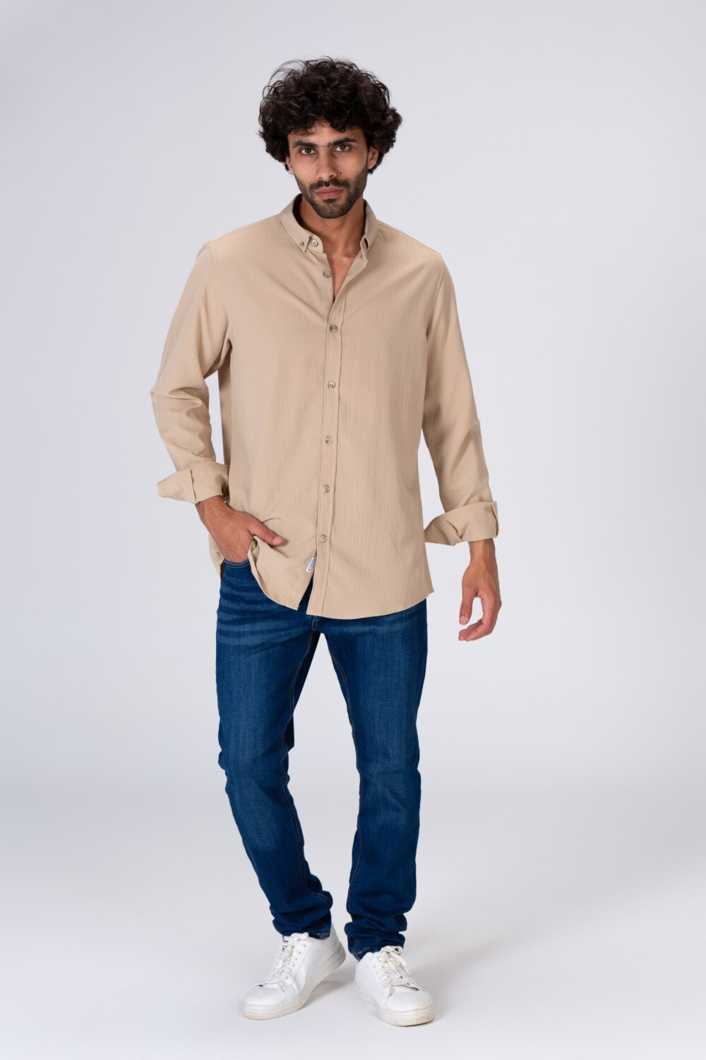 Mens Regular Fit Basic Plain Shirt With Comfortable Material