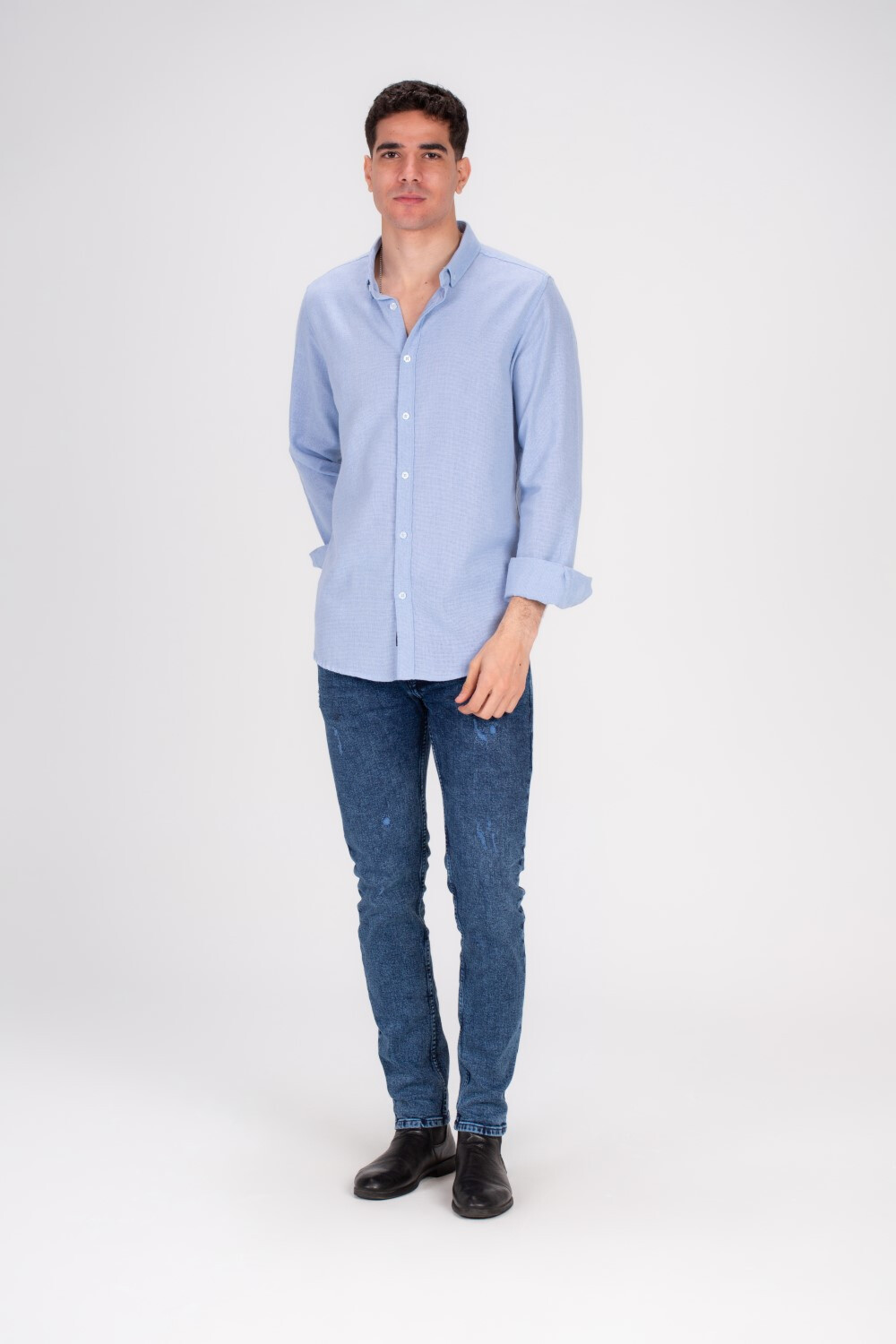 Men's Classic Long Sleeves Regular Fit Made Of Comfort Cotton Shirt Perfect For Casual Days Or A Night Out With Friends