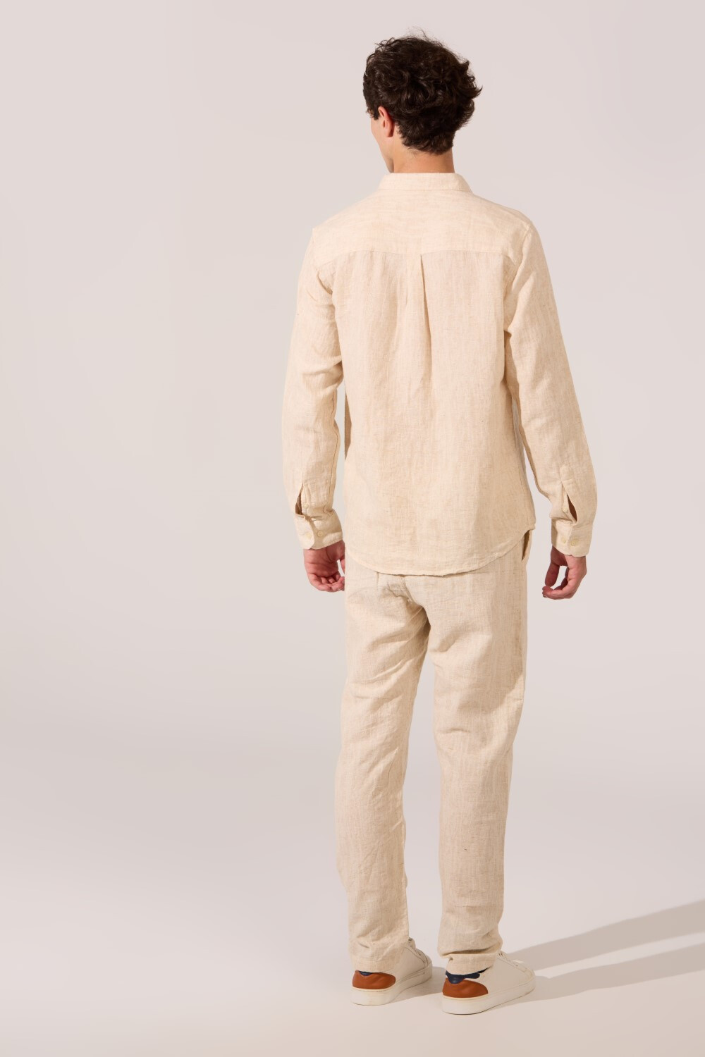 Men's Basic Slim Fit Comfort Fit Outfit Set Long Sleeve Shirt And Pants