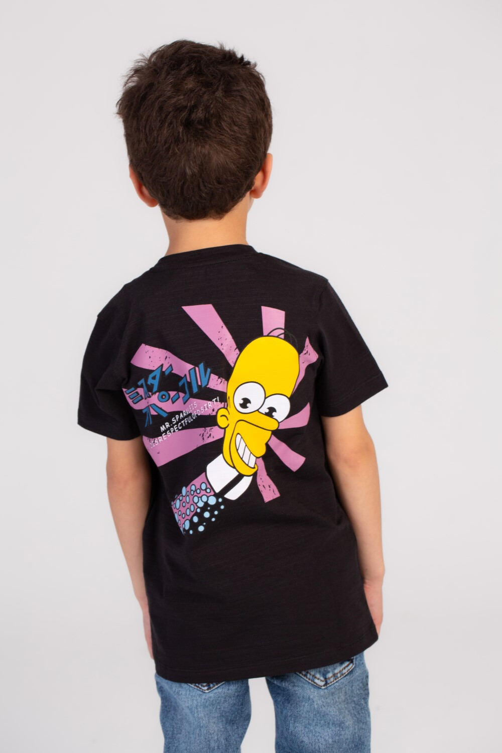 Boy's Front & Back Printed Regular Fit Made Of Soft Cotton For Ultimate Comfort T-shirt