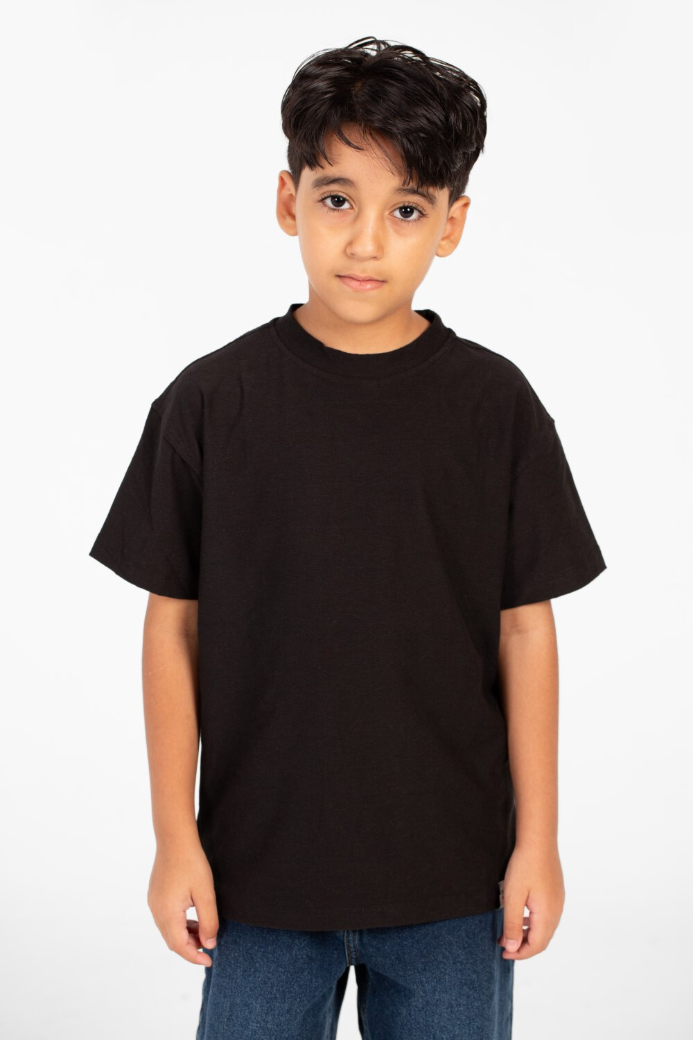 Boy's Short Sleeve Crew Neck T-Shirt In Everyday Basic Colors