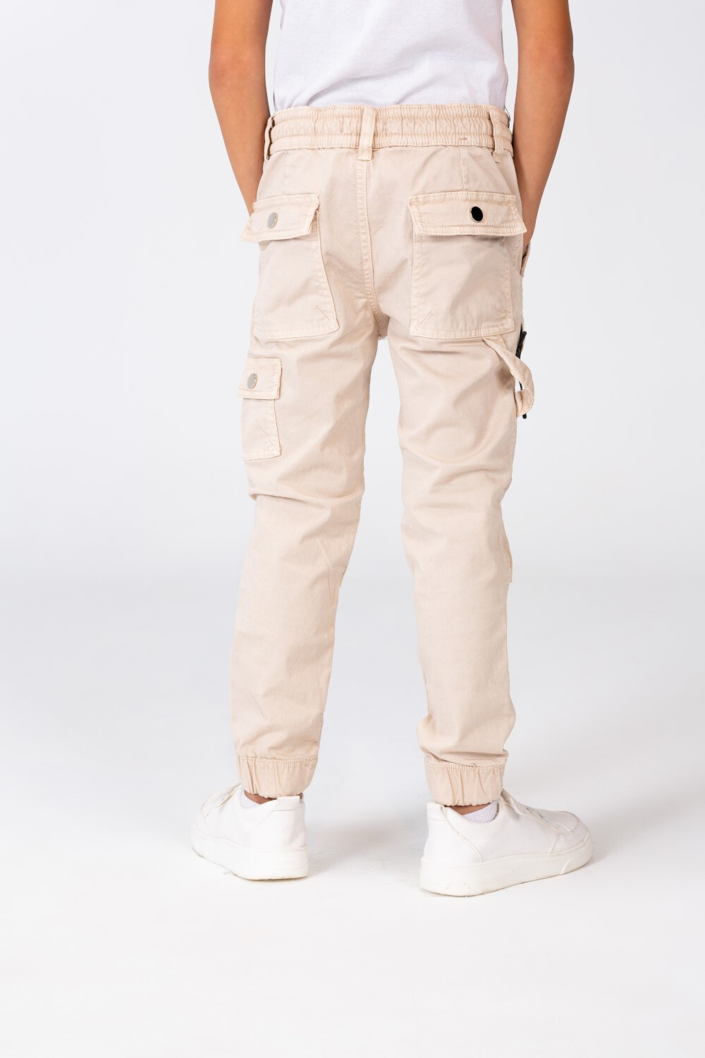 Boy's Gabardine Sherwal Pants With A Modern Cut And Distinctive Pockets
