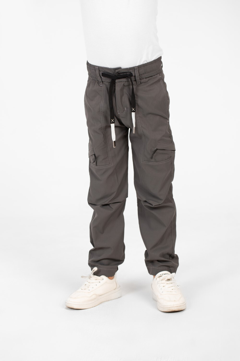 Boy's Gabardine Sherwal Pants With A Drawstring In The Middle And Pockets