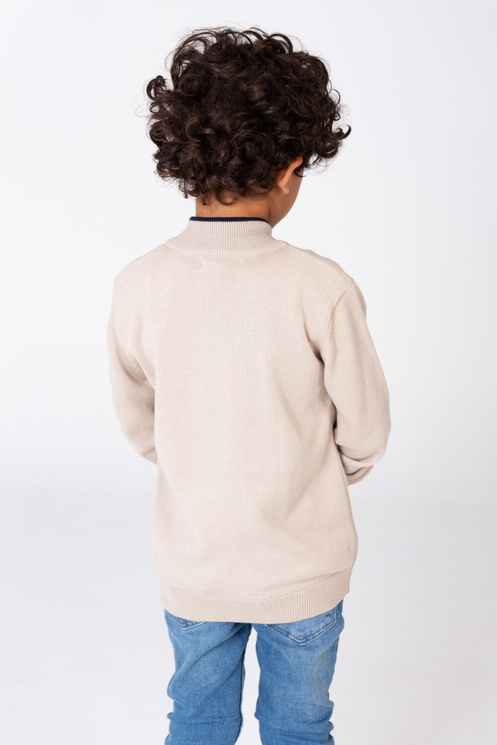 Boy's Crew Neck Long Sleeves Pullover Sweater