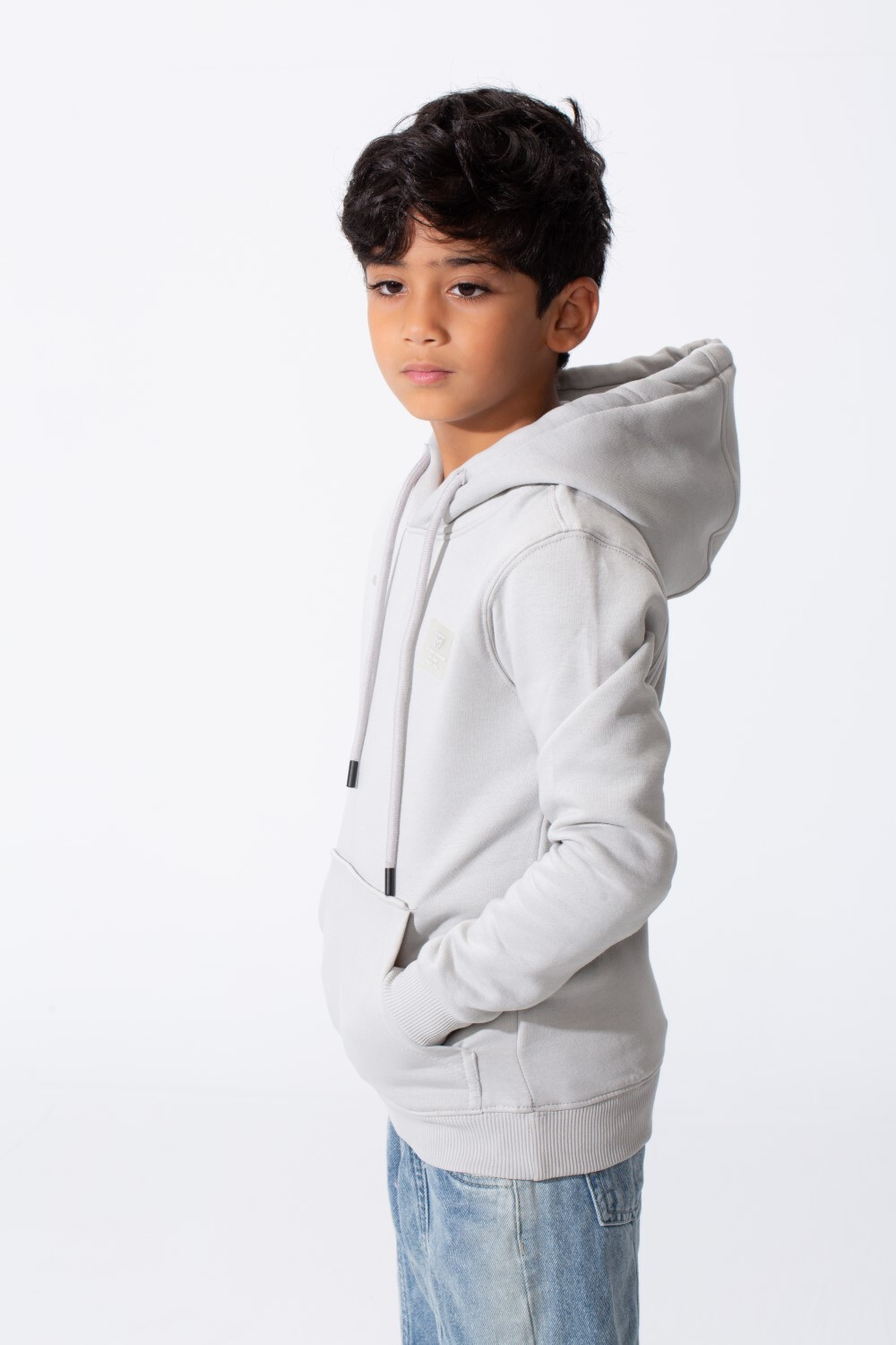 Boy's Slim Fit Hoodie Sweatshirt With A Front Kangaroo Pocket And Long Sleeves