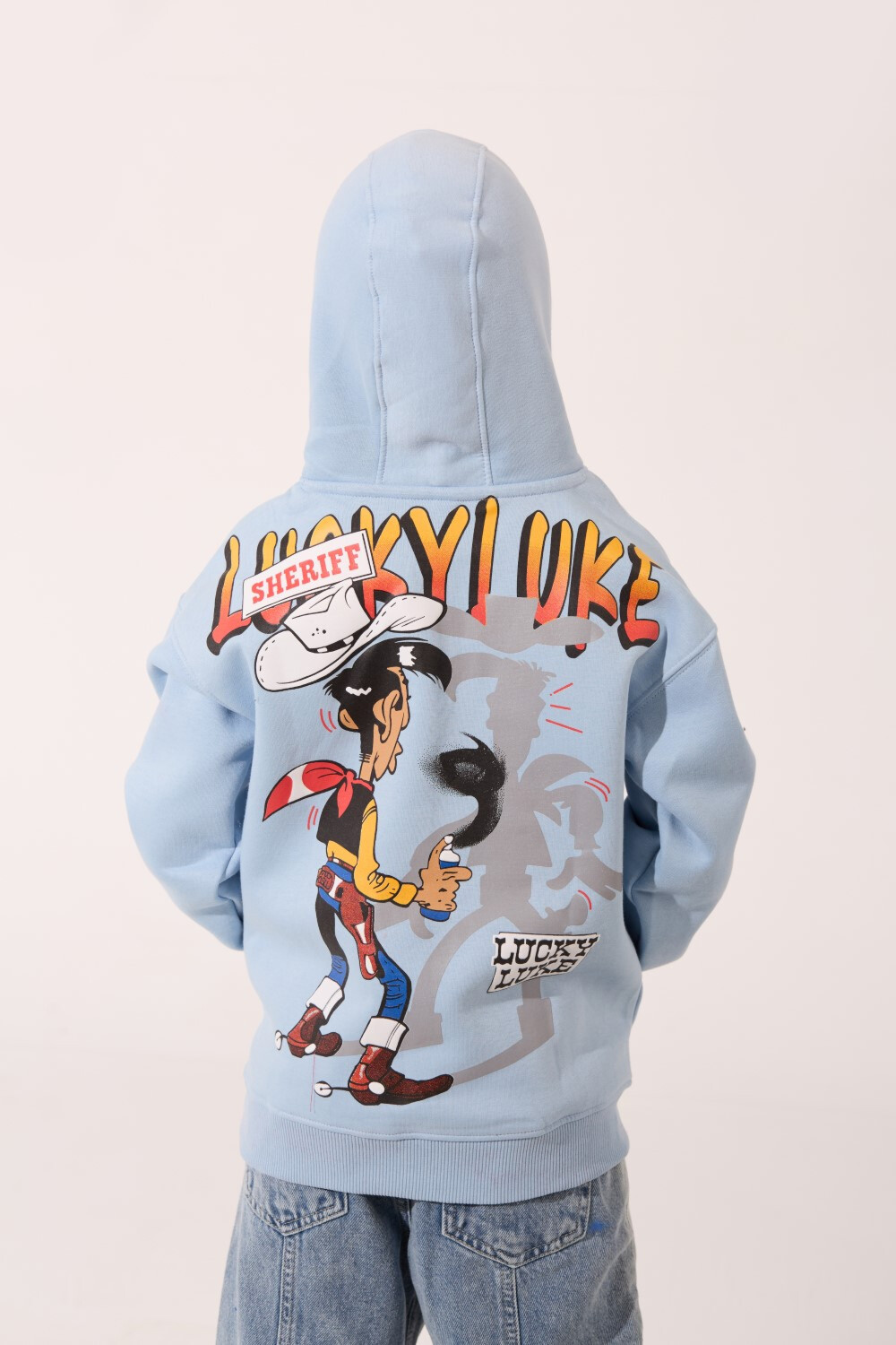 Boy's Oversized Graphic Print Milton Hooded Sweatshirt