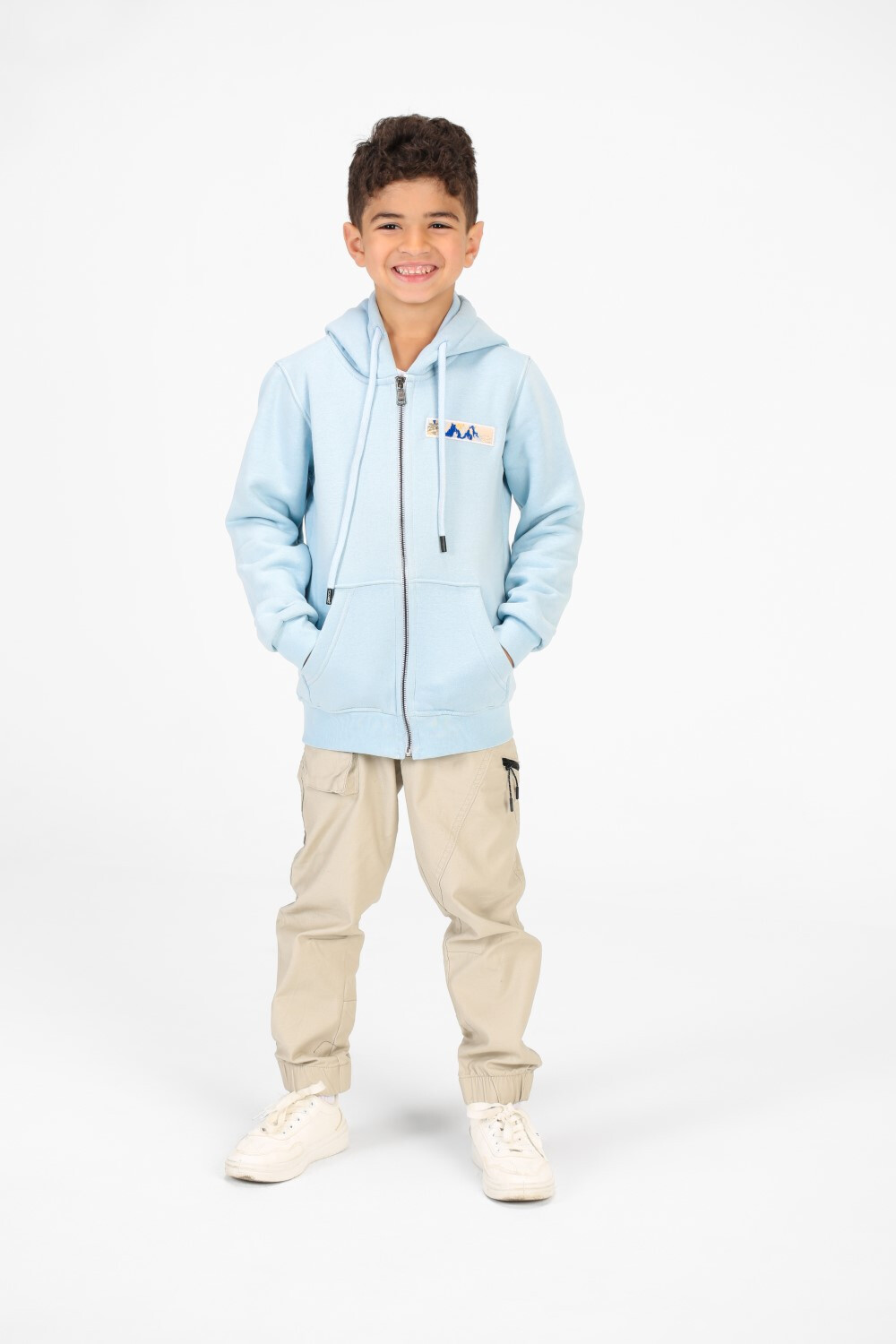 Boy's Printed Full Zip Hood Sweatshirt