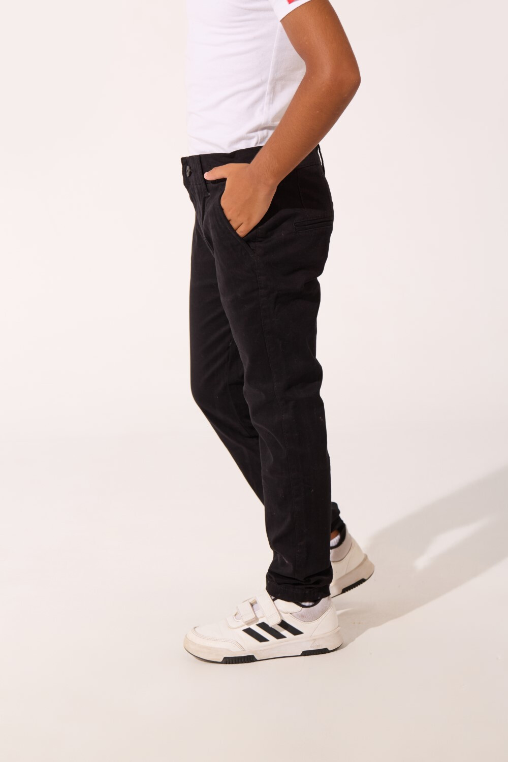 Boy's Slim Fit Basic Classic Gabardine Pants