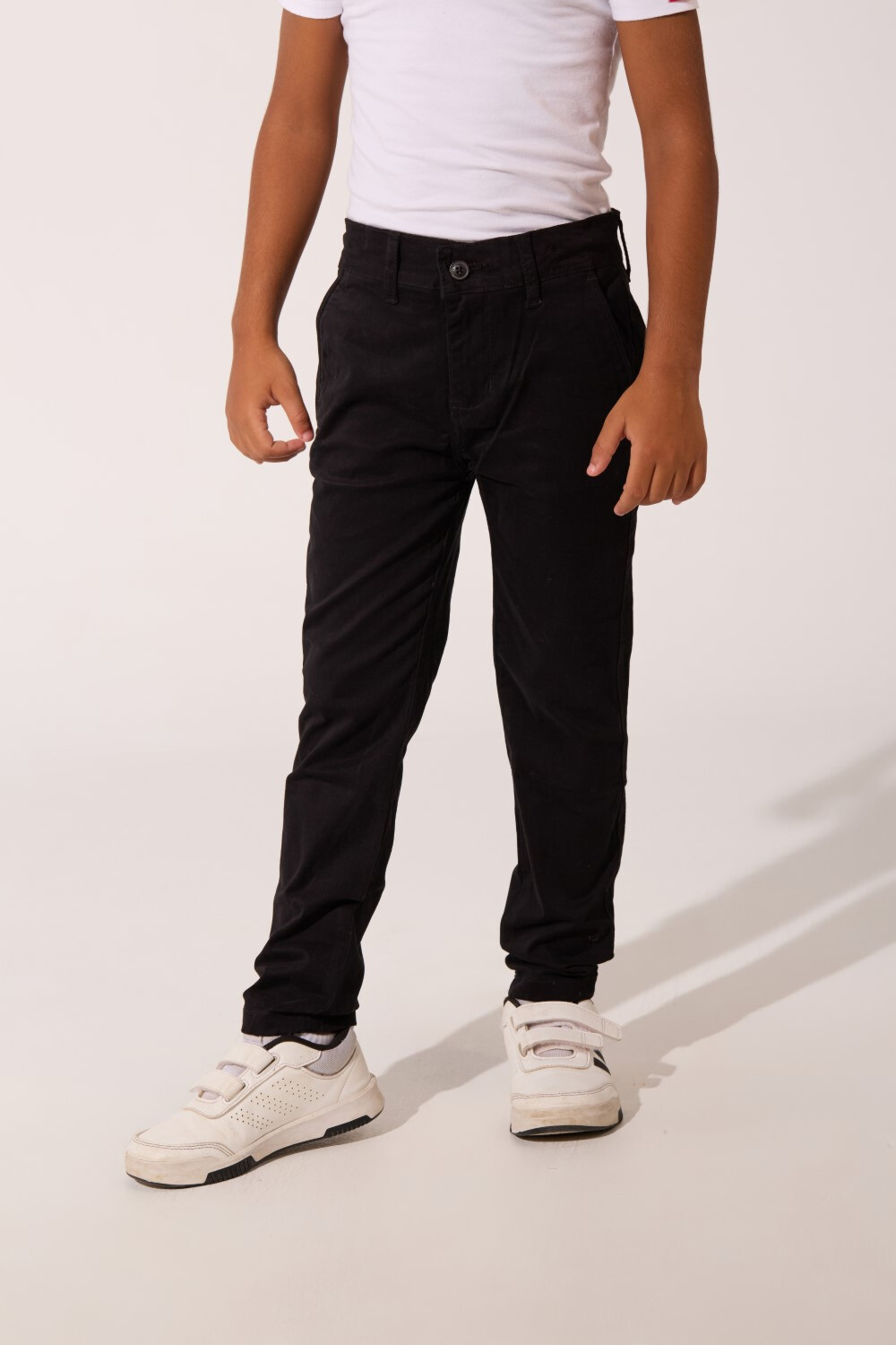 Boy's Slim Fit Basic Classic Gabardine Pants