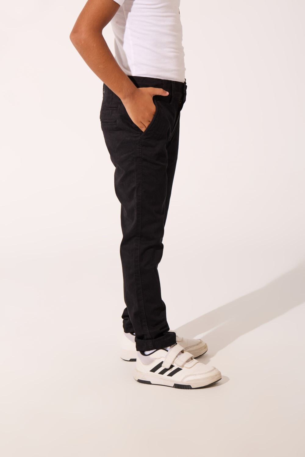 Boy's Slim Fit Basic Classic Gabardine Pants