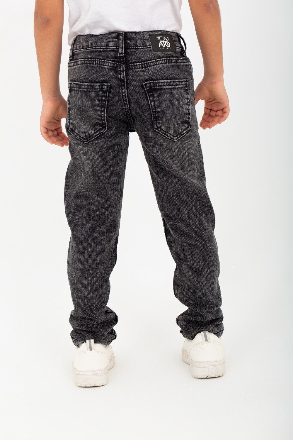 Boys' Regular Fit Cutting Jeans Pants
