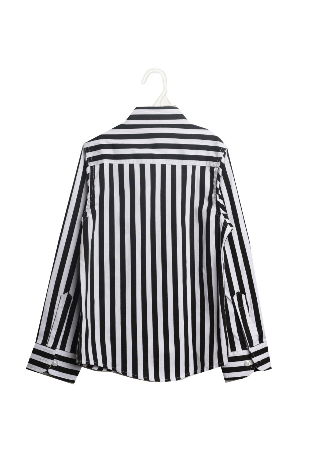 Boy's Unique Style Regular Fit Cotton Shirt With Striped Details That Features A Unique Cut