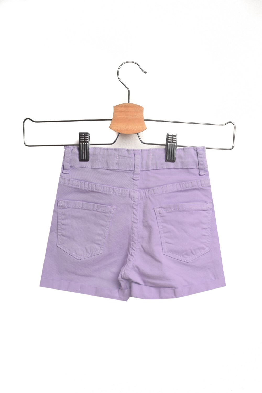 Girl's Slim Fit Basic Gabardines Shorts