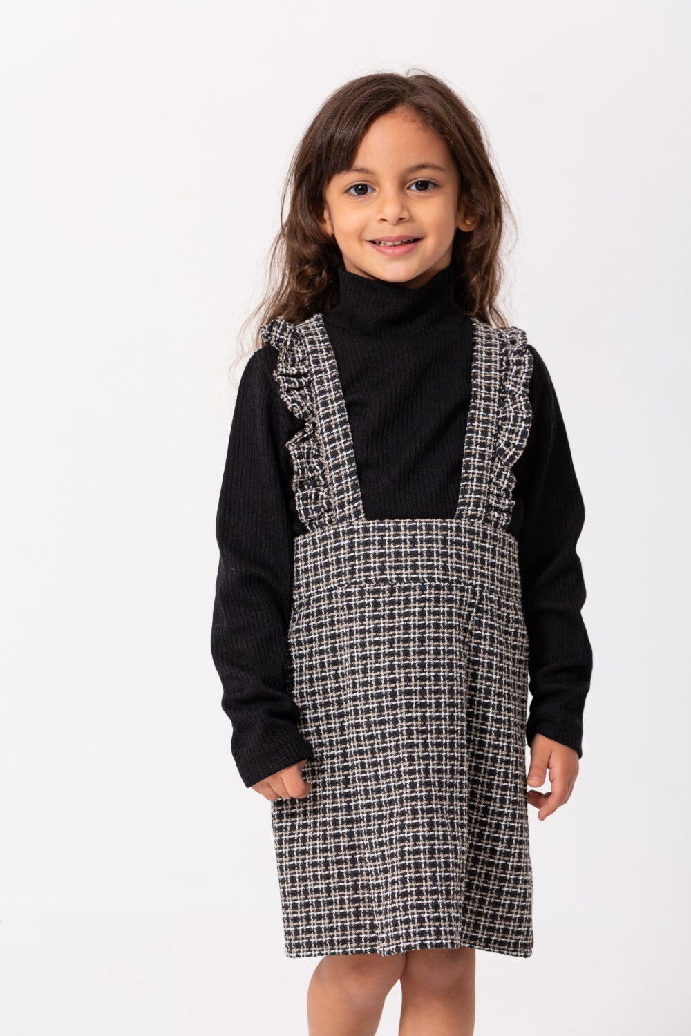 Girl's Sleeveless Regular Fit With High Neck Outfit