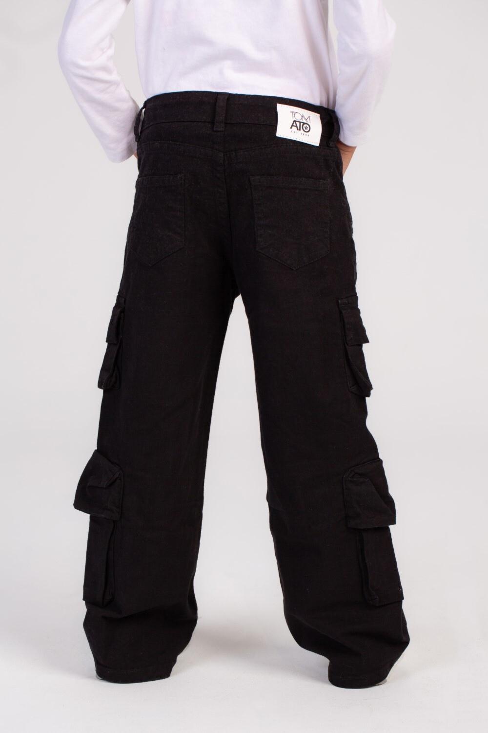 Girl's Wide Leg Style Gabardines Pants With Unique Cut Wide Leg Style For A Fashionable Look
