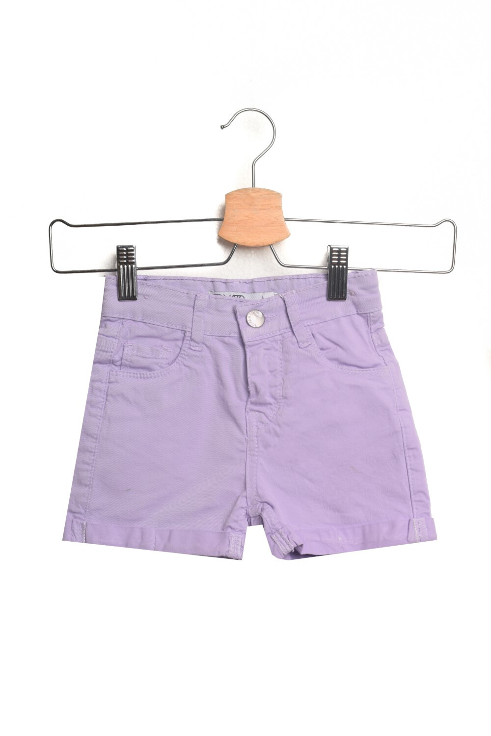 Girl's Slim Fit Basic Gabardines Shorts